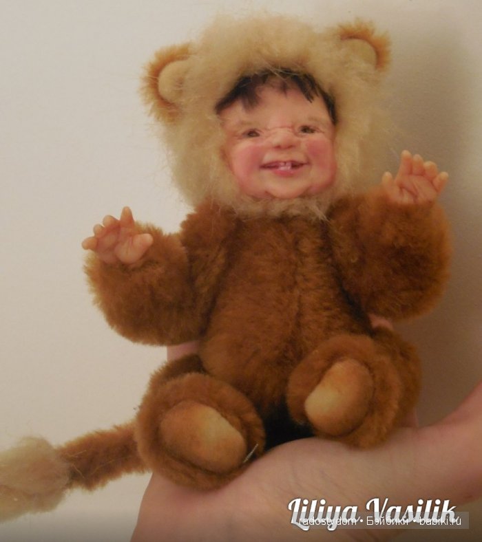 Тедди дольчики, авторские куклы Лилии Василик - Львенок (фото 5)