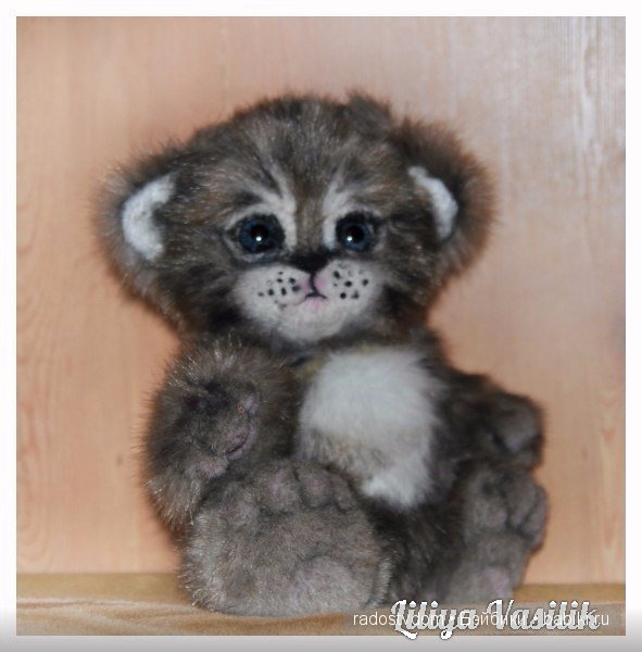 Сибирский котенок - авторские игрушки Лилии Василик