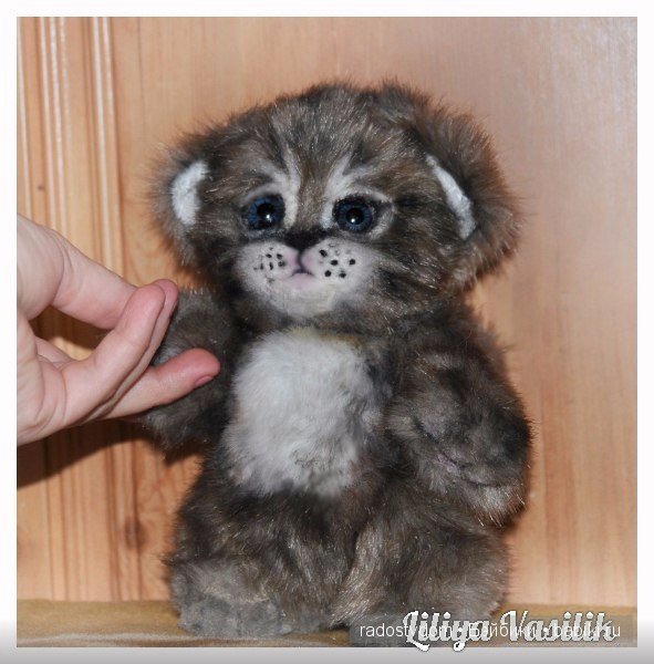 Сибирский котенок - авторские игрушки Лилии Василик (фото 2)