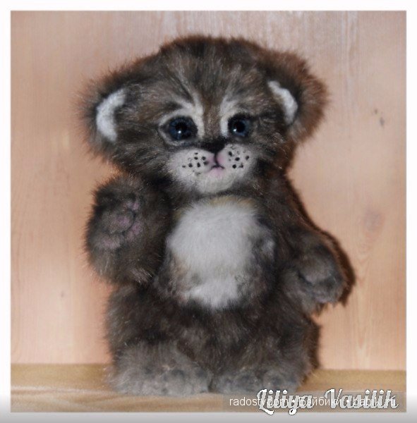 Сибирский котенок - авторские игрушки Лилии Василик (фото 3)