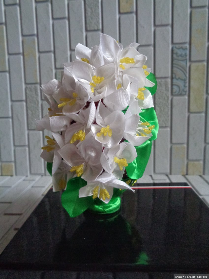 Мое яишное увлечение — Канзаши (цветоделие): цветы из лент