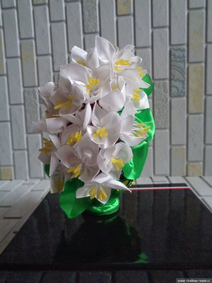 Мое яишное увлечение — Канзаши (цветоделие): цветы из лент