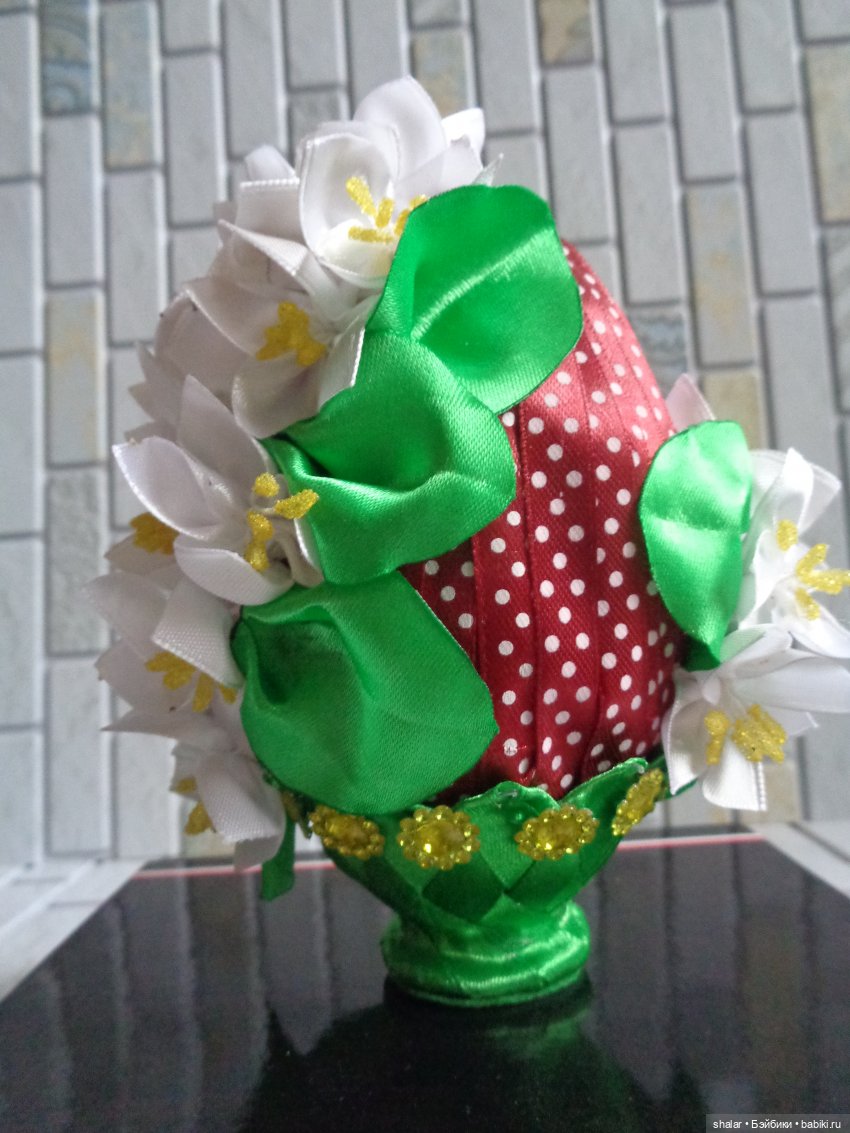 Мое яишное увлечение — Канзаши (цветоделие): цветы из лент