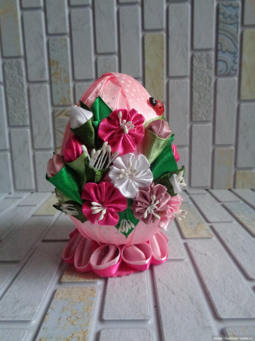 Мое яишное увлечение — Канзаши (цветоделие): цветы из лент