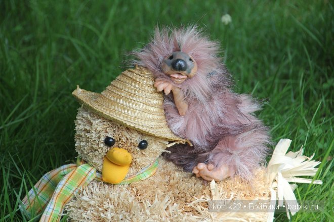 Кто такие курдюплики — Игрушки в смешанной технике (мех и глина): Арт