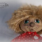 Кузя .. Кузька... Кузенька. Кукла из ткани