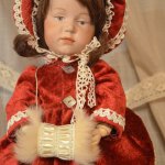 Маленькая барышня. Реплика антикварной куклы