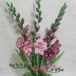 Цветы и деревья из бисера