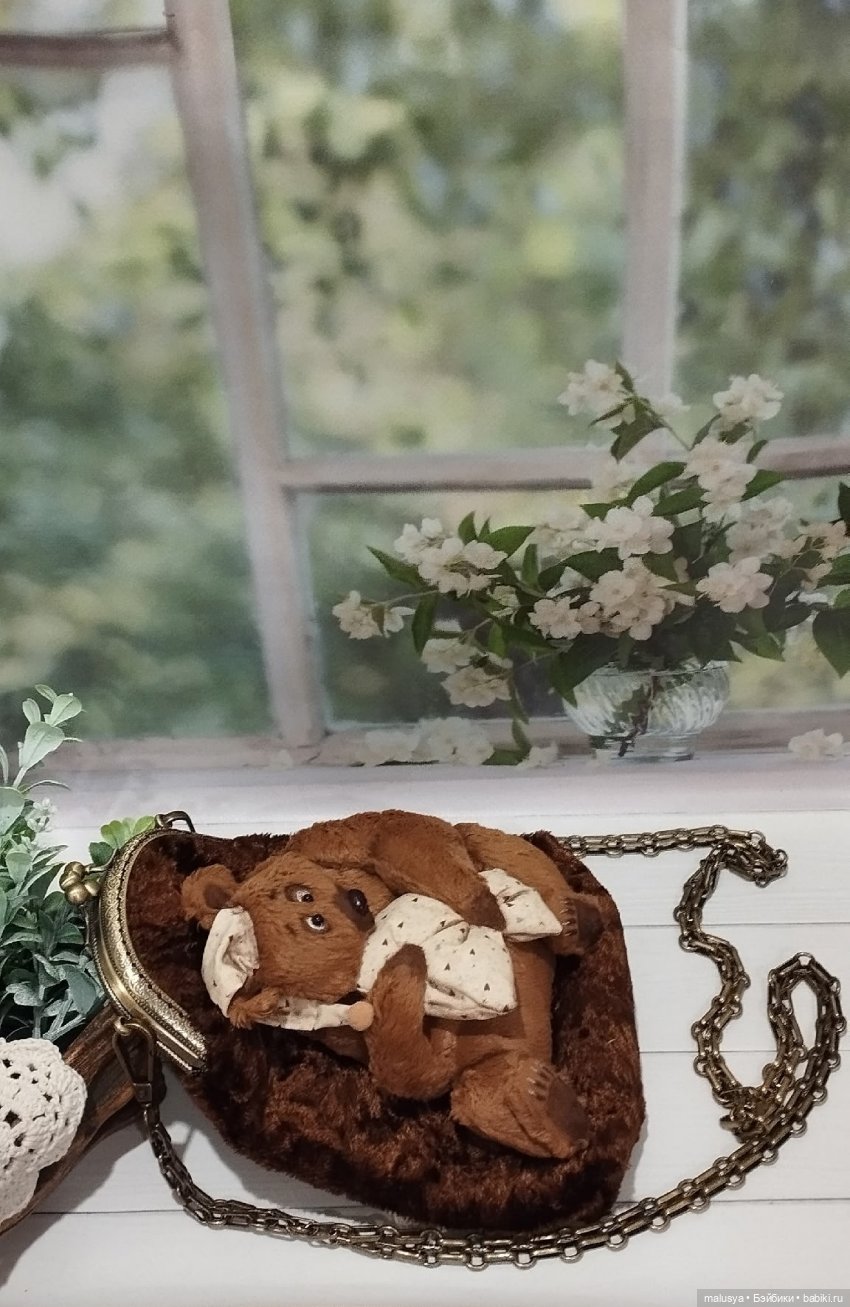 Сумочка с мишкой — Авторские мишки Тедди и друзья: фото (фото 3)