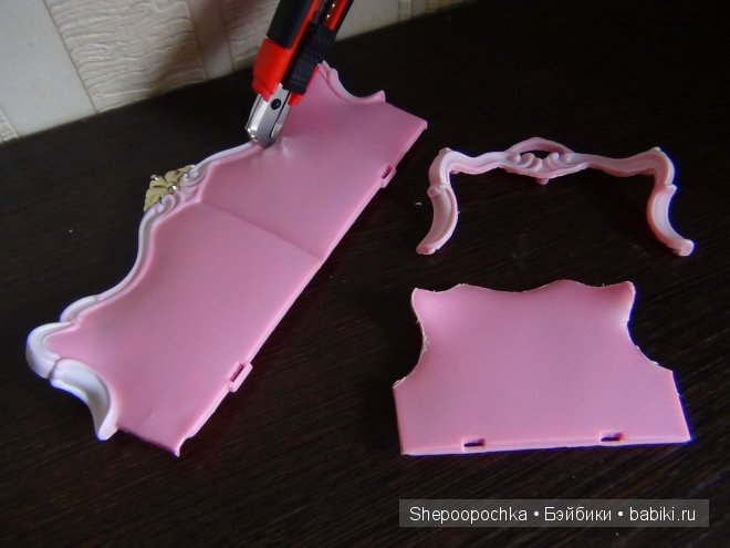 Преображение пластиковой кукольной мебели