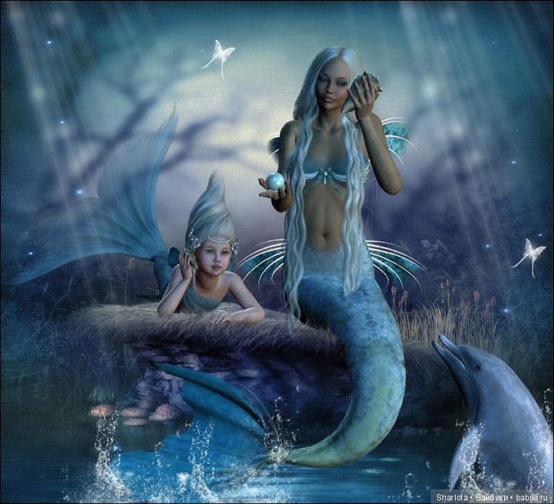 Принцесса Подводного Царства или волшебная русалочка Mava от Annete Himstedt