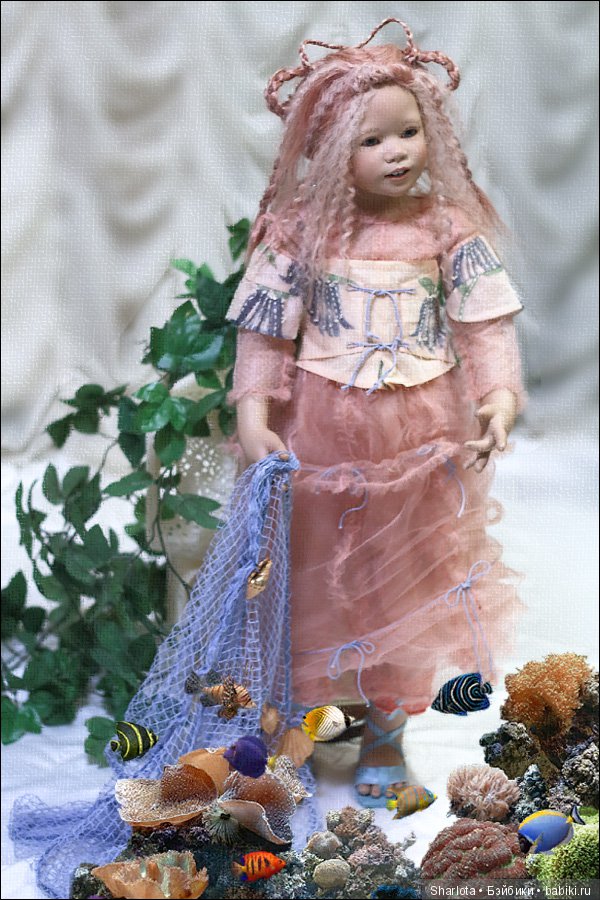 Принцесса Подводного Царства или волшебная русалочка Mava от Annete Himstedt (фото 10)