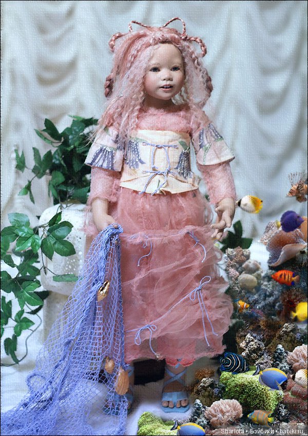 Принцесса Подводного Царства или волшебная русалочка Mava от Annete Himstedt (фото 6)