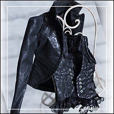 Кожаная куртка + жилетка для БЖД кукол на рост 58-65 см