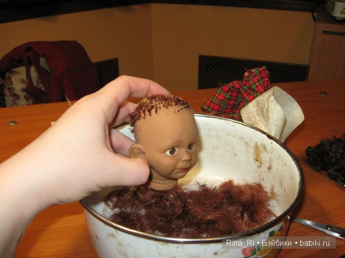 Перепрошивка волос. Характерная кукла (фото 2)