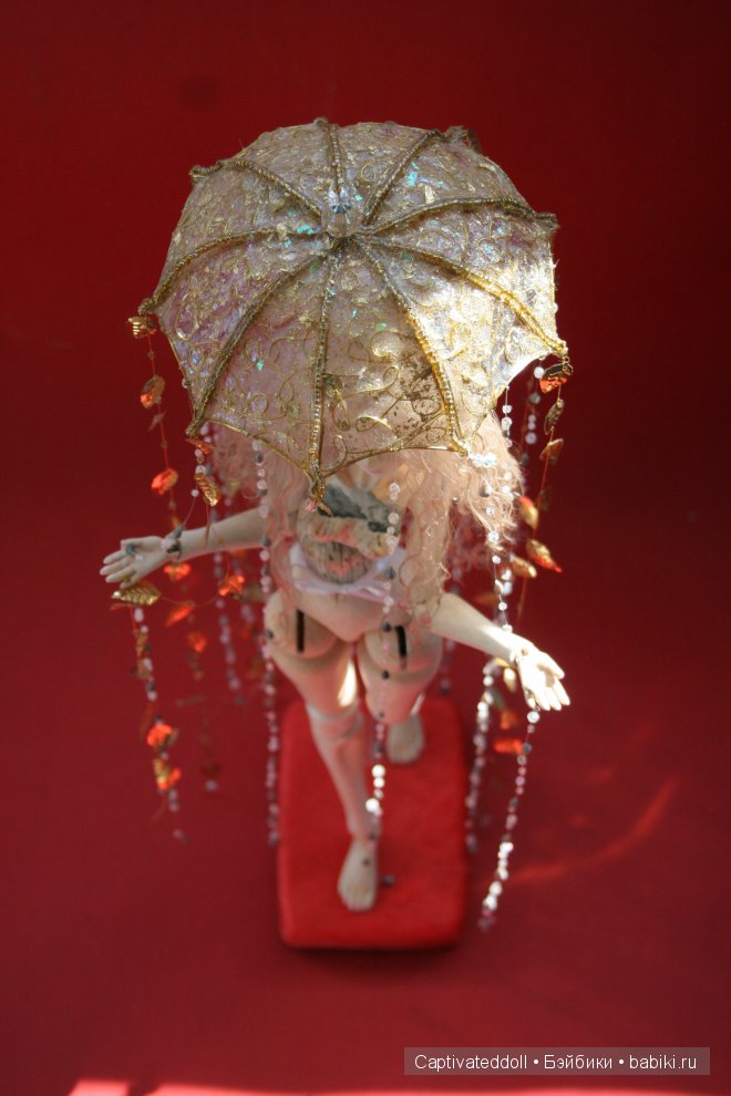 Авторская шарнирная LLUVIA 34 см, Арт-объект материал ЛМ молд Келли автор Юлия Нечаева (фото 7)