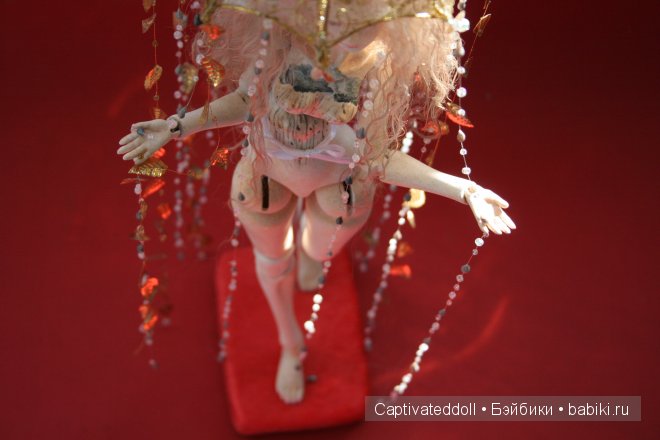 Авторская шарнирная LLUVIA 34 см, Арт-объект материал ЛМ молд Келли автор Юлия Нечаева (фото 9)