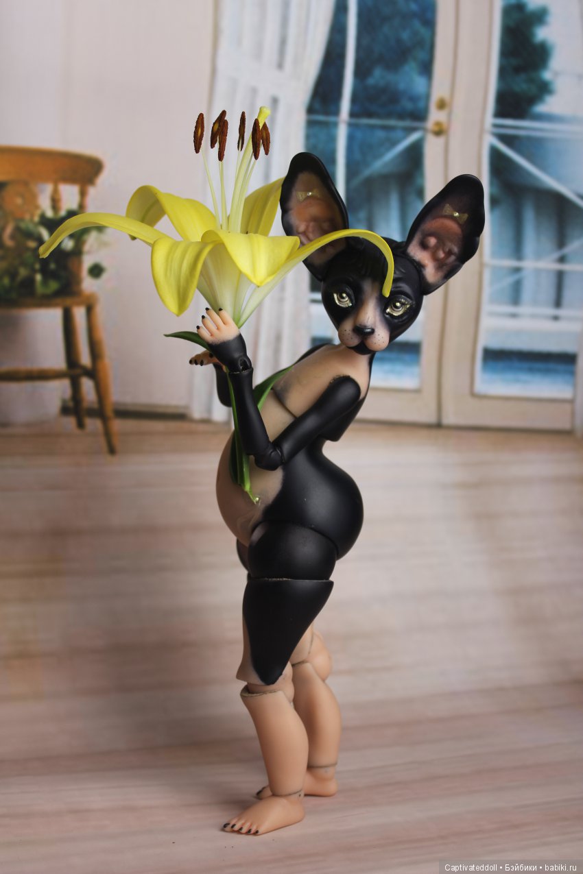 Сфинкс авторская кукла Юлии Нечаевой