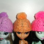 Шапочка для кукол Монстер Хай и ЕАН с косами-видео мастер класс