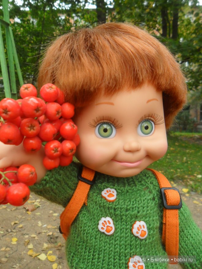 Осенняя прогулка в новых нарядах. Куклы Galoob Baby Face doll