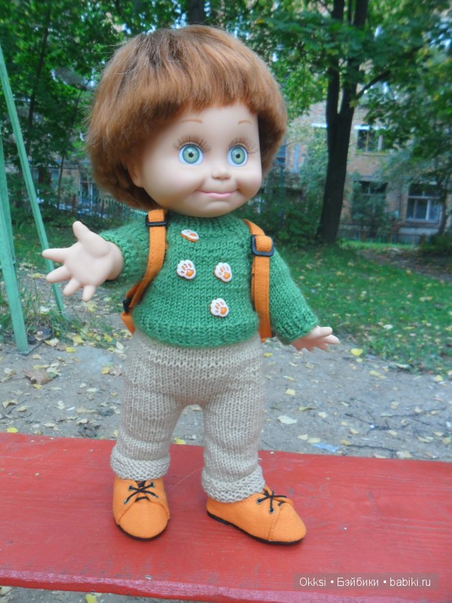 Осенняя прогулка в новых нарядах. Куклы Galoob Baby Face doll