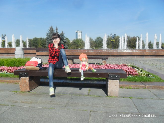 Путешественница Пеппи. Кукла из ткани ручной работы