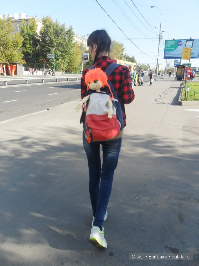 Путешественница Пеппи. Кукла из ткани ручной работы (фото 8)