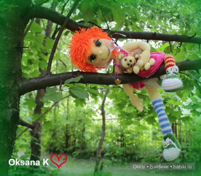 Путешественница Пеппи. Кукла из ткани ручной работы (фото 4)