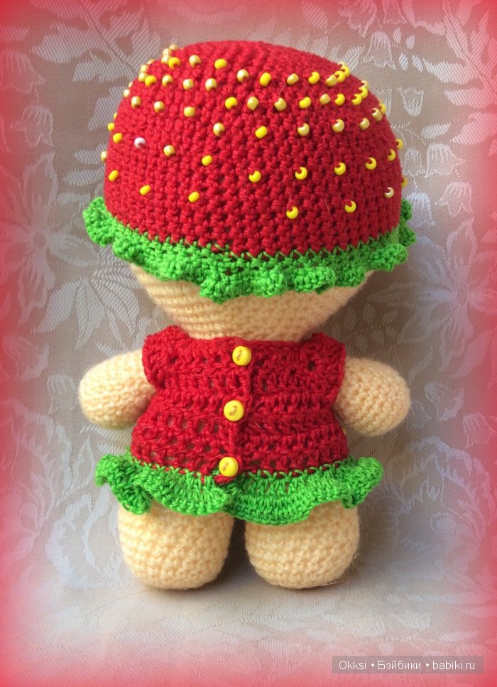 Большеголовый пупс Клубничка (фото 3)