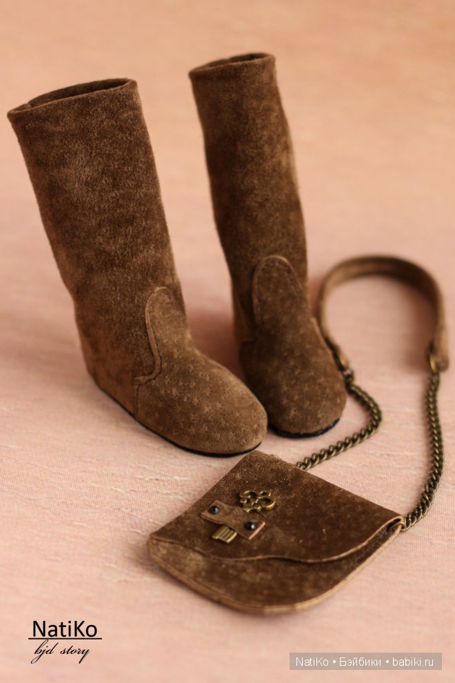 Замшевые сапожки, сумочки от NatiKo (фото 3)