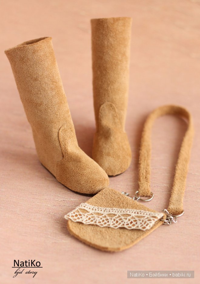 Замшевые сапожки, сумочки от NatiKo (фото 5)