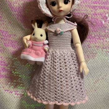 Вязаные платьица