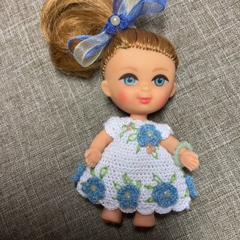 Вязаные платья для кукол