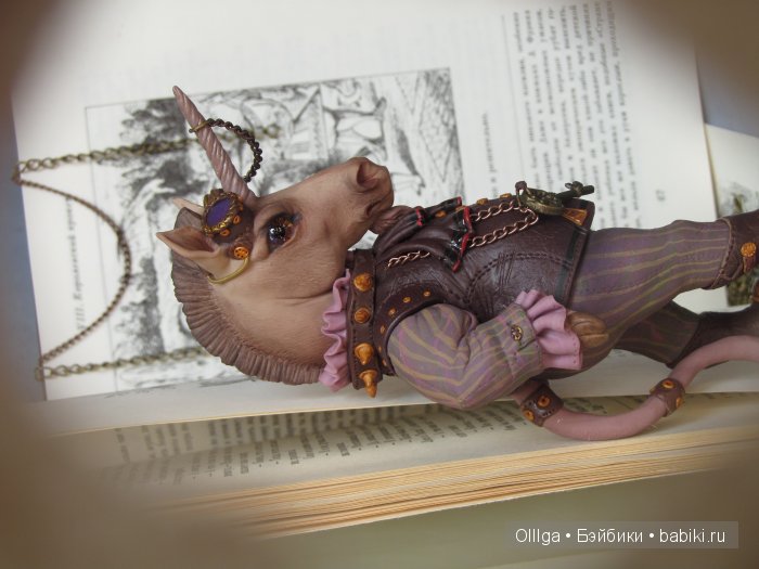 Единорог из Алисы — Авторские куклы ручной работы: текстильные (фото 2)