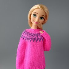 Вязаная одежда для Барби.