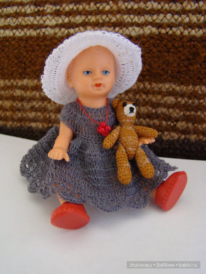 Дюймовочка и её медведик — Одежда и обувь для кукол своими руками: фото (фото 3)