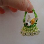 Бисерные кукольные сумочки для леди.