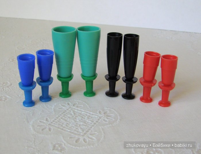 Кукольная миниатюра. Бокалы и фужеры для кукол за пару секунд