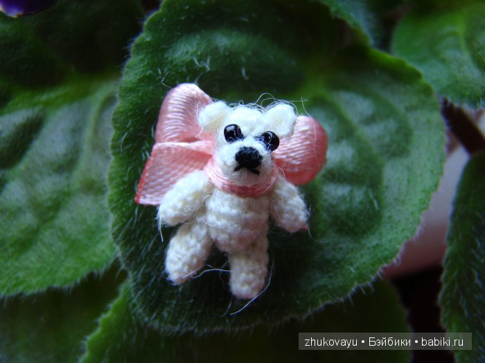 Копеечный медвежонок. Игрушка вязанная крючком (фото 6)