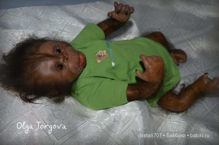 Обезьянка реборн Орли из молда Бинки от Denise Pratt