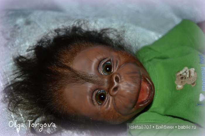 Обезьянка реборн Орли из молда Бинки от Denise Pratt
