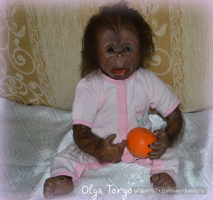 Обезьянка реборн Орли из молда Бинки от Denise Pratt (фото 2)