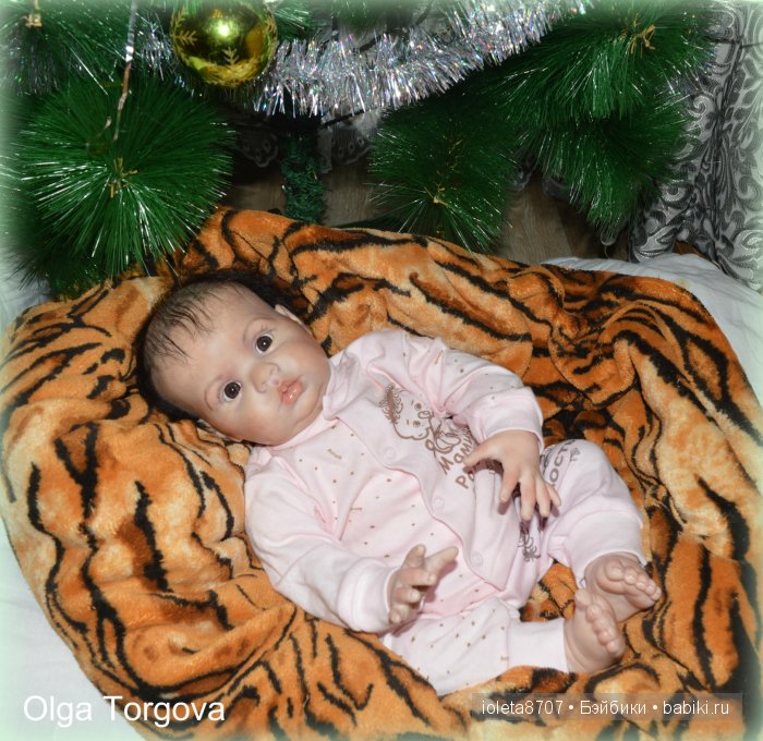 Наша Новогодняя сессия. Кукла реборн Камилла из молда Шанель