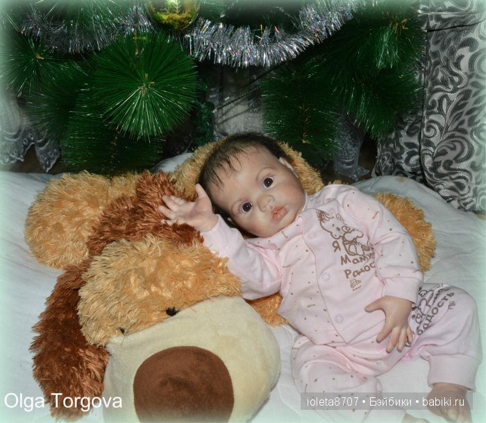 Наша Новогодняя сессия. Кукла реборн Камилла из молда Шанель
