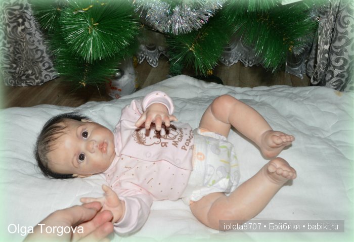 Наша Новогодняя сессия. Кукла реборн Камилла из молда Шанель (фото 6)