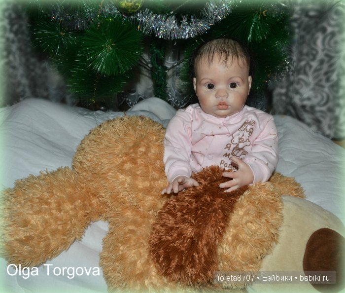 Наша Новогодняя сессия. Кукла реборн Камилла из молда Шанель