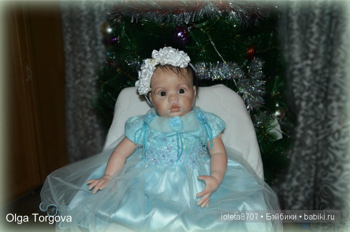 Наша Новогодняя сессия. Кукла реборн Камилла из молда Шанель (фото 3)