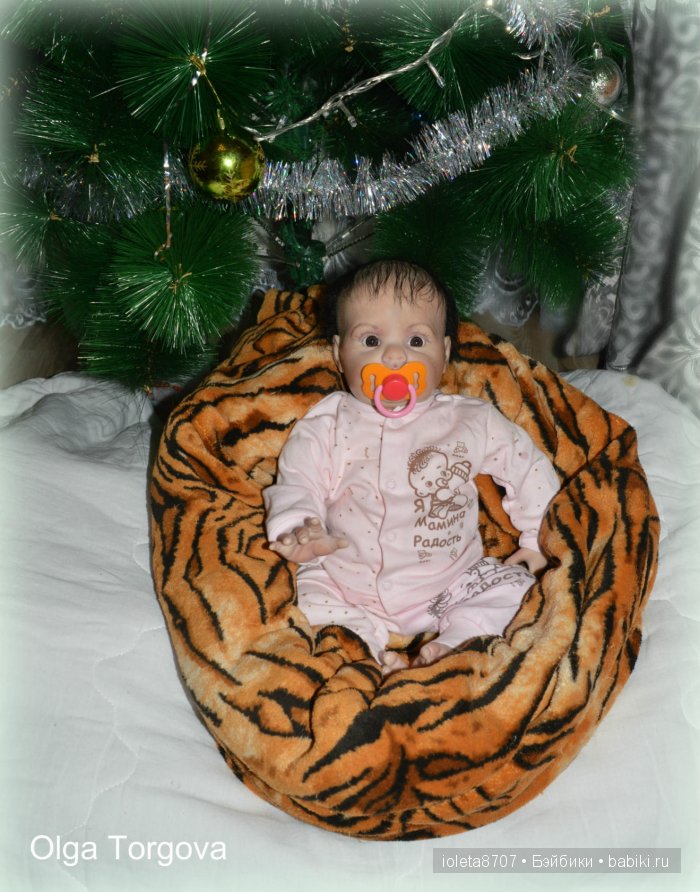 Наша Новогодняя сессия. Кукла реборн Камилла из молда Шанель