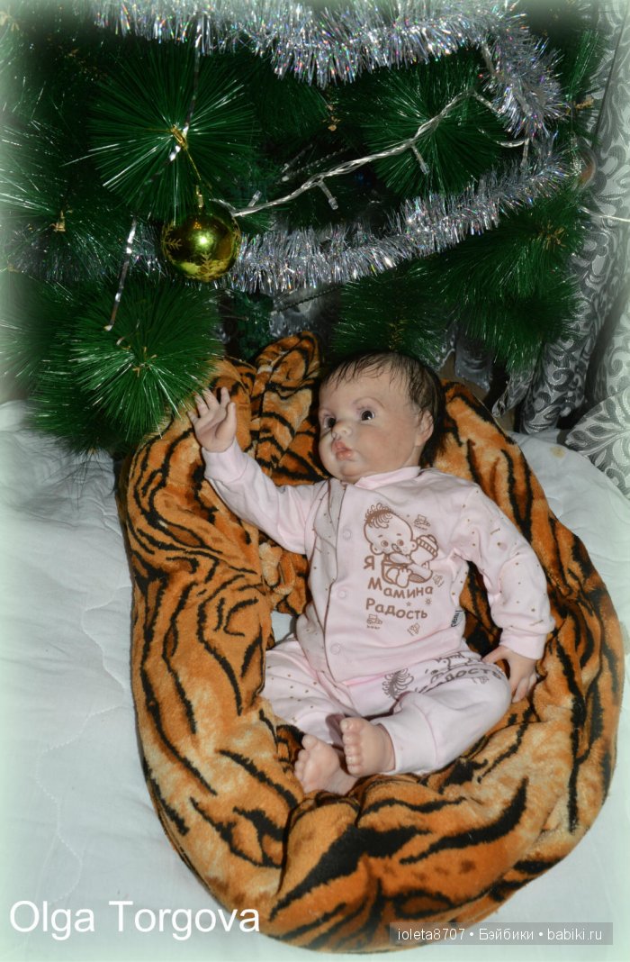 Наша Новогодняя сессия. Кукла реборн Камилла из молда Шанель