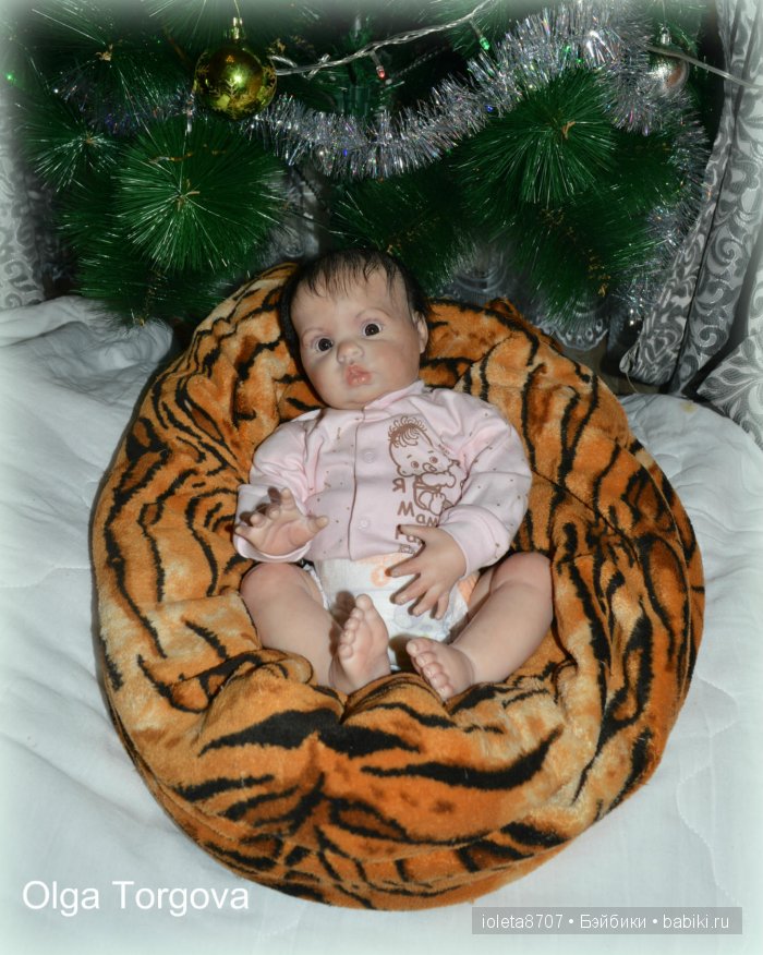 Наша Новогодняя сессия. Кукла реборн Камилла из молда Шанель (фото 7)